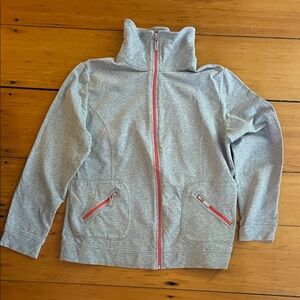 Karen Scott Kids Gray Hoodie with Red Zippers